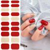 Gel Nail Sticker Japanese Solid Color Green Onion Powder Semi-transparent Nail Therapy Sticker