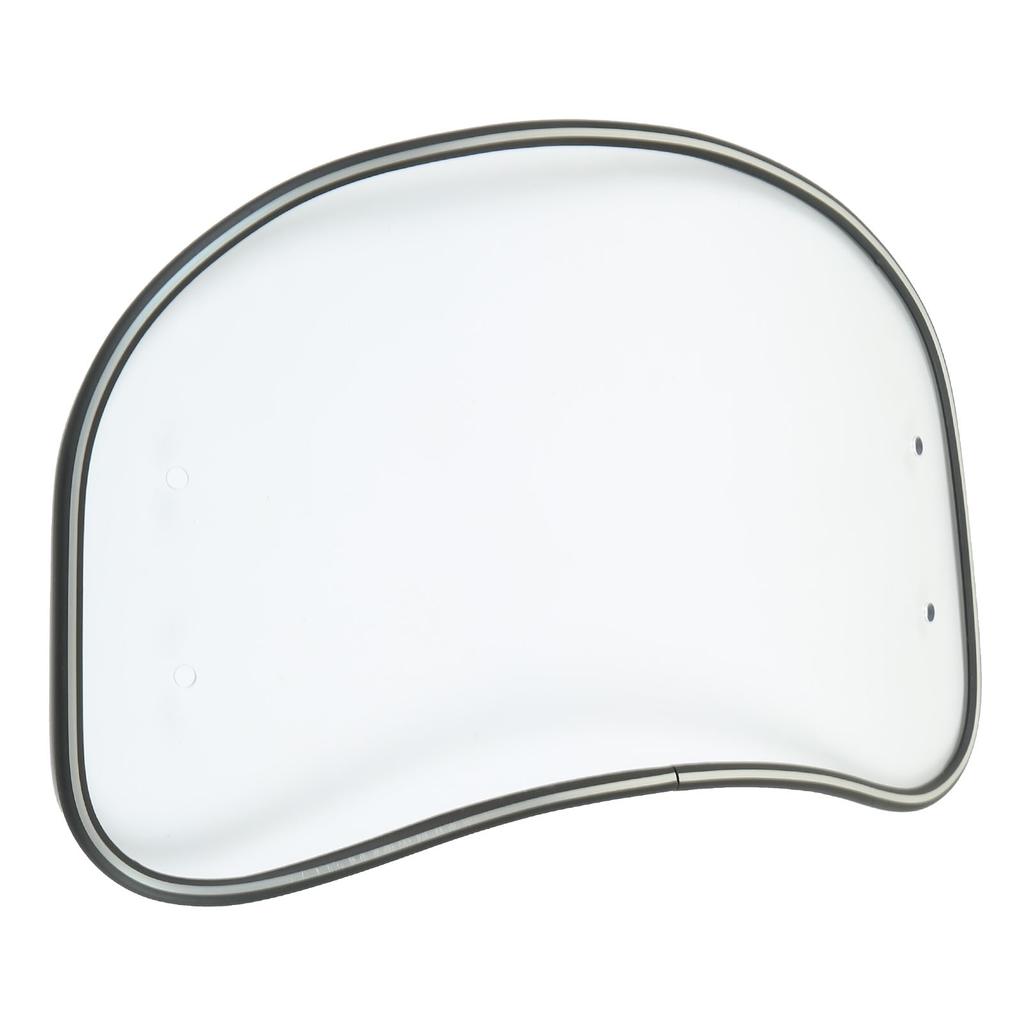 Motorcycle Oval Windshield Clear Front Windscreen Spoiler Air Wind Deflector Guard Shield Universal Fit Transparent