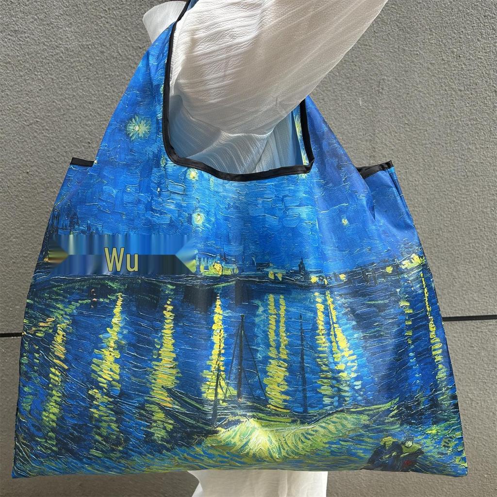 Eco-Friendly Foldable Large Capacity Shoulder Shopping Bag for Women