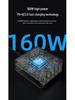 Многопортовая станция быстрой зарядки USB PD мощностью 160 Вт для дома, путешествий и студии