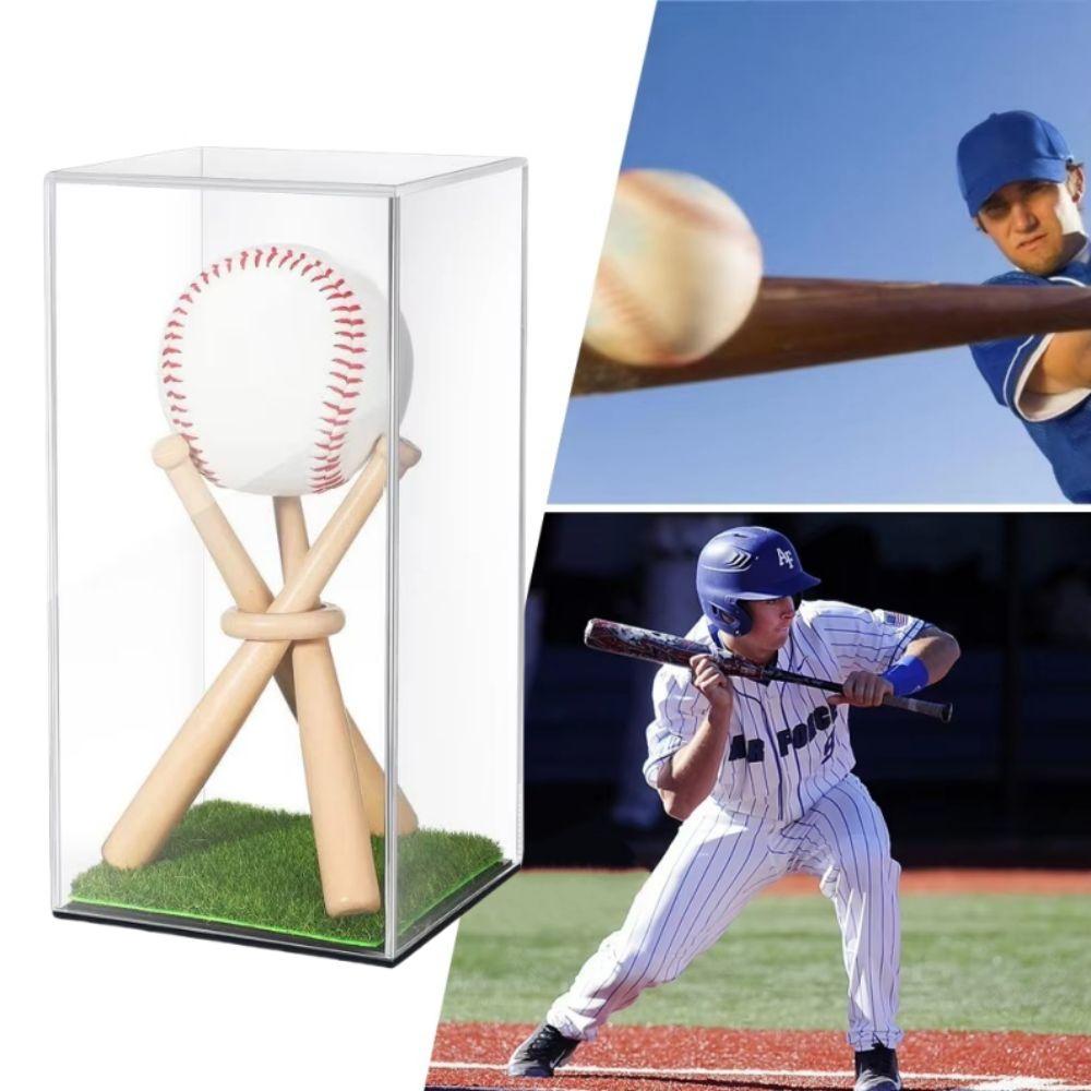 UV Protection Baseball Display Stand Acrylic Baseball Holder Case Baseball Storage Boxes Softball