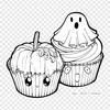 Halloween Cupcake Drawing Cupcake Drawing Iron On Heat Transfer Printing Vinyl Patches Sticker for Clothes DIY Appliques Washable Patches