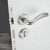 304 Stainless Steel Bedroom Silent Handle Lock, Indoor Split Wooden Door Lock