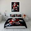 Santa Playing Soccer Design Bedding Duvet Cover Set  (1*Duvet Cover 2*Pillowcases, without duvet insert)