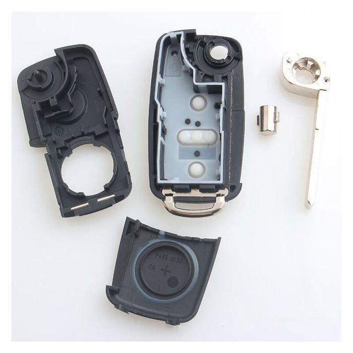 Запасной складной корпус ключа для автомобиля Fob для VW Volkswagen Golf Mk6 T1guan CC Seat Skoda Octavia-3 Кнопки