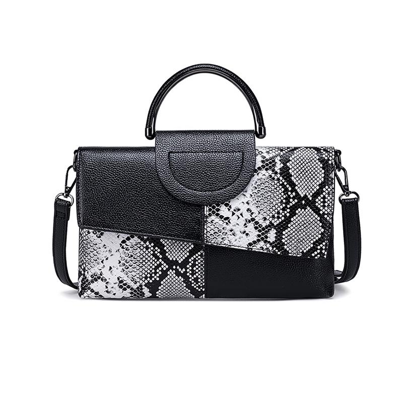 Yogodlns Женские сумки через плечо из искусственной кожи с крокодиловым узором в стиле ретро, ​​модные однотонные черные сумки-конверты через плечо