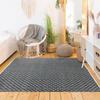 Terra Rug - 120 X 170 Cm - White and Black Crisscross Strip