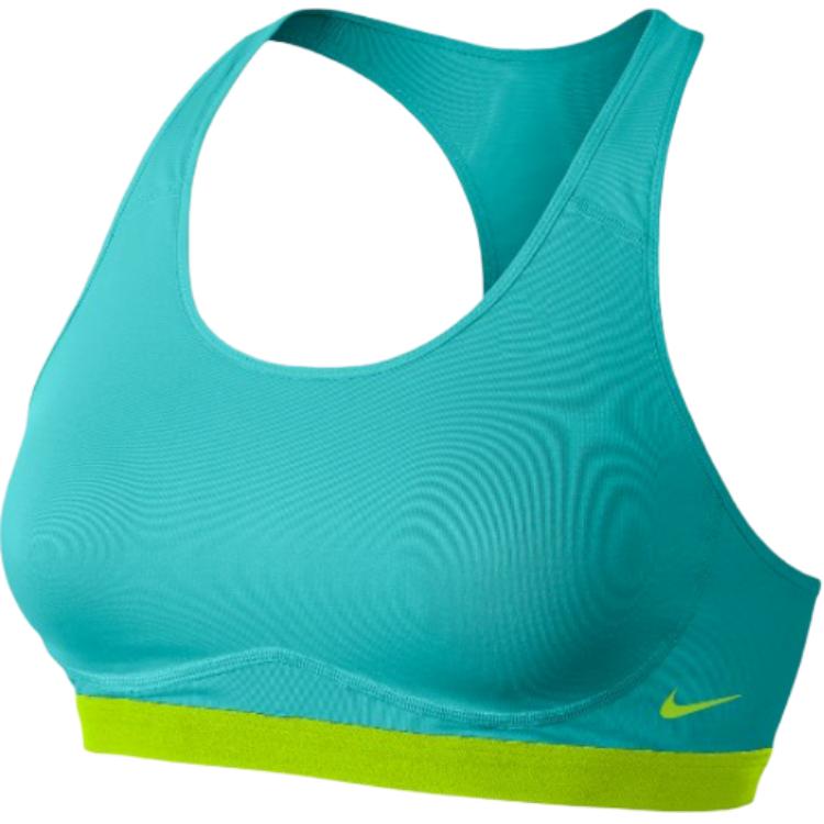 Новое спортивное нижнее белье Nike Dri Fit для женщин, зеленое с желтой основой 620280-388