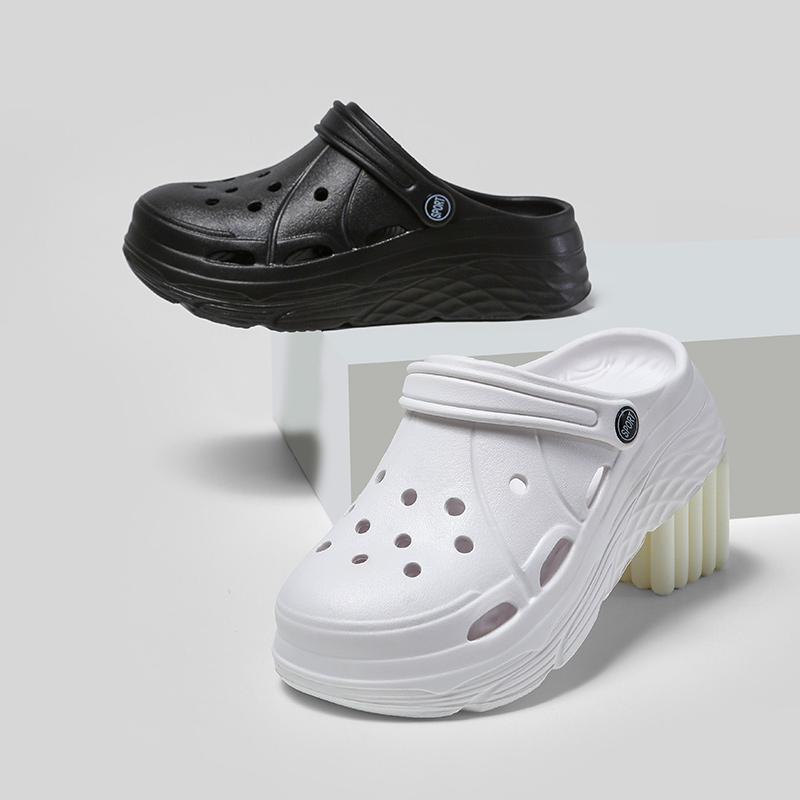 Женские модные босоножки на платформе, лето 2025, открытые спортивные сабо Eva, садовая обувь для женщин, толстая подошва, нескользящие пляжные сандалии