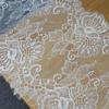 3 Meters Eyelash Lace Trim, 27cm Width Eyelash Lace Trim Flower DIY Crafts Wedding Dress Clothing Lngeire Lace Fabric Material