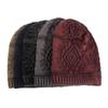 Men's Winter Cold Hat Diamond-shaped Long Hedging Hat Plus Velvet Warm Ear Protection Knitted Woolen Hat
