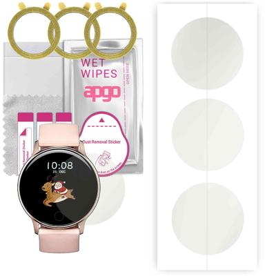 3x гидрогелевая матовая защитная пленка apgo для Umidigi Uwatch 3S, гидрогелевая пленка, гибкая, мягкая TPU с позиционирующим слоем, простая установка