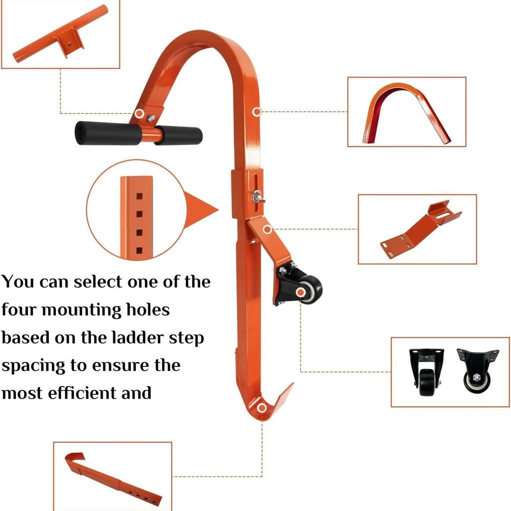 Многофункциональный прямой крюк для лестницы, стабилизатор для бытовой лестницы, портативный прямой крюк для крыши, стабилизатор устройства