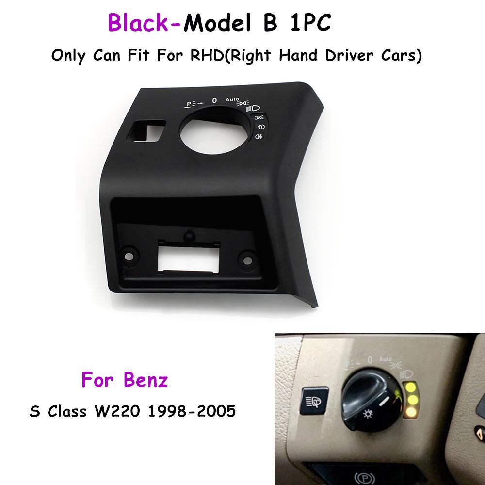 W220 1998-2005 Right Hand Driver Cars Front Dashboard Headlight Switch Control Cover Trim For Mercedes Benz S Class S500 S600