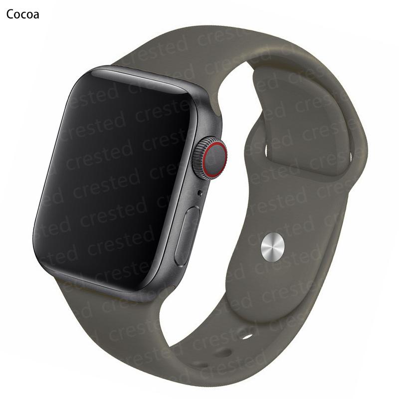 Силиконовый ремешок для Apple Watch Band 41 мм, 44 мм, 38 мм, 45 мм, 40 мм, 42 мм, дышащий ремешок для часов, браслет iWatch series 7, 6, 5, 4, 3, 2, 1