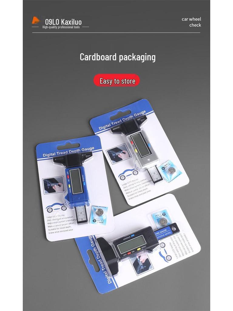 Электронный измеритель глубины протектора шин 0-26 мм