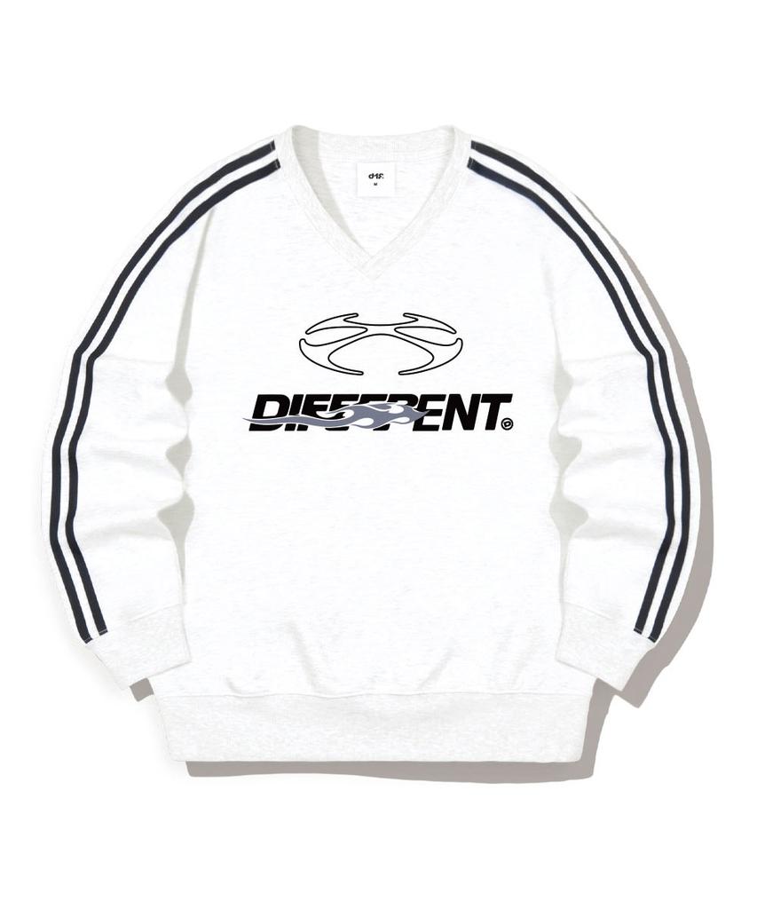 DIFF Core Heat Oversized Track V-Neck Sweatshirt 5 Colors [Difv_7003]