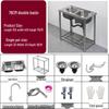 Yu Zhuxun Small Stainless Steel Kitchen Sink with Stand
