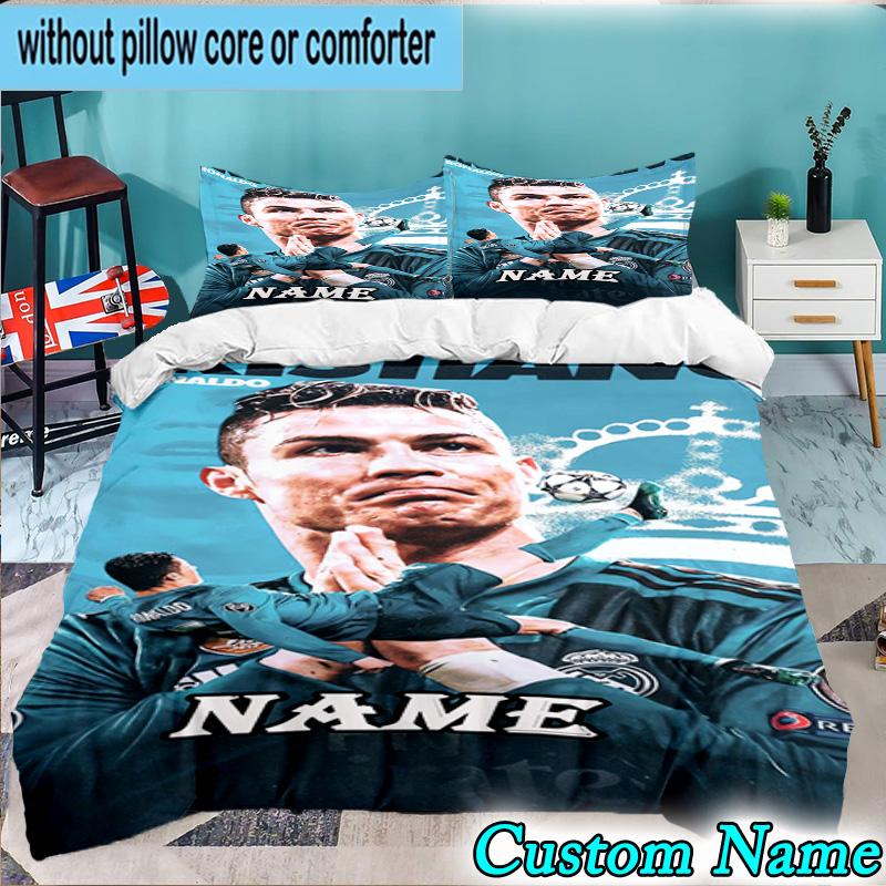 Custom Name 3PCS Powerful Player Seven Heart Bedding Set, Bedding Set Including 1pc Duvet Cover And 2pcs Pillowcases for Bedroom,Dormitory Gift