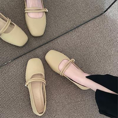 Маленькие кожаные туфли Мэри Джейн для девочек, весенние и осенние, мягкие, на плоской подошве, бабушкины туфли-ковши