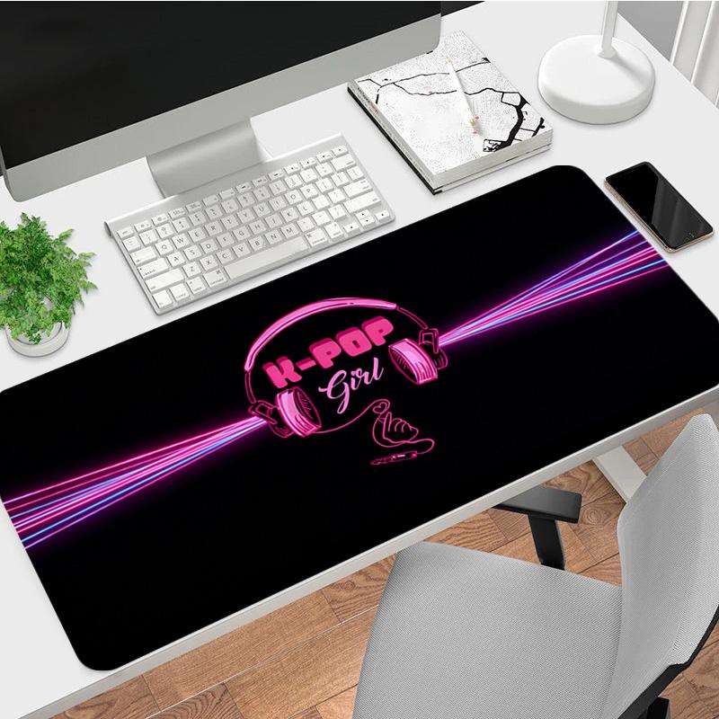 Kpop Vibes Xl Gaming Mouse Pad Nonslip Rubber Base Stitched Edge Waterproof Desk Mat For Pc Laptop Gamer Office Computer Accessories C927401