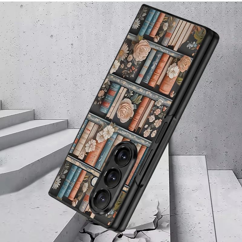 Винтажный чехол с цветочным принтом для Samsung Z Fold 8 Ultra 7 6 5, роскошная кожаная наклейка, жесткий чехол-книжка для телефона Galaxy Z Fold8 Fold7 Fold6