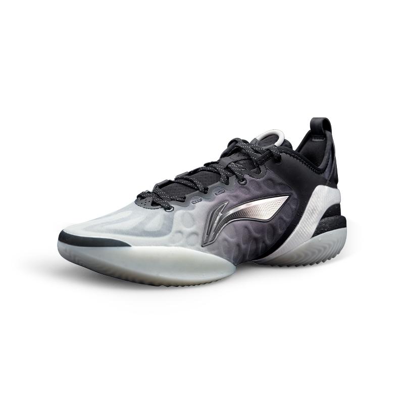 Li Ning Yushuai 19V2 Амортизация Отскок Сцепление Низкие Баскетбольные Кроссовки Мужские Серый Черный ABAV049-10