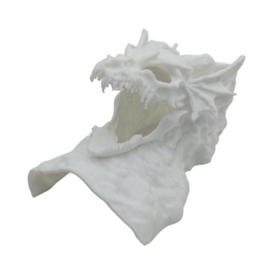 Аквариумная пещера с дизайном дракона, 3D-печатный туннель-укрытие для рыб под гравием, с смотровыми отверстиями для креветок-петушков, плеко, коридорасов
