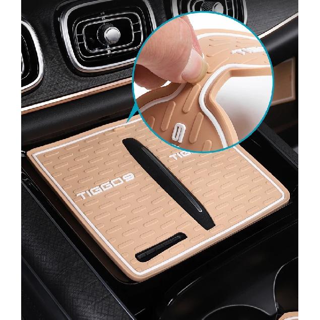For JAECOO J8 2024 Car Styling Non-Slip Mat Door Groove Pad Rubber Gate Slot Cup Cushion Decoration Auto Accessories