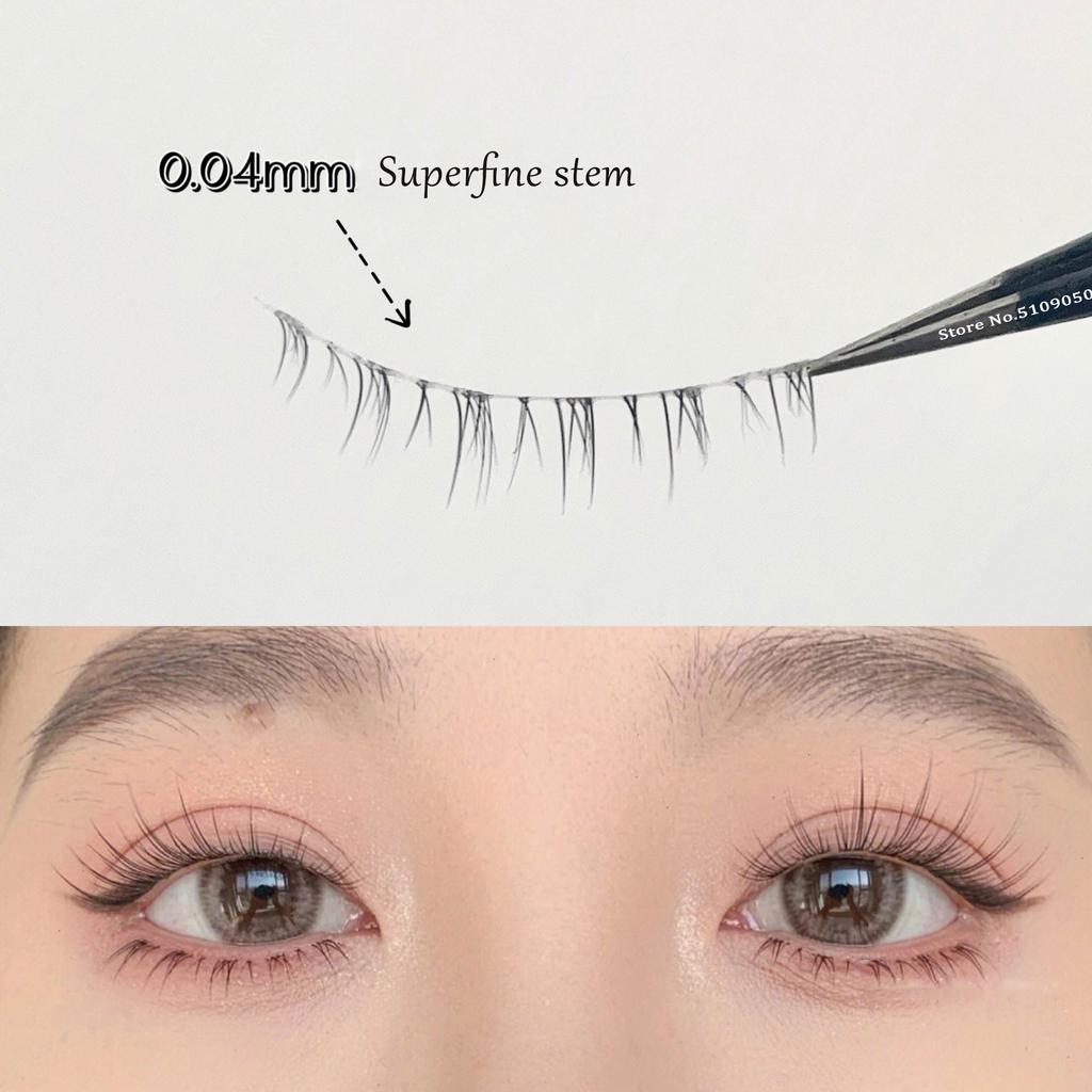 5 Pair Lashes Natural Lower Eyelashes False Eyelashes Handmade Clear Band Bottom Fake Lashes Extension Makeup Tools