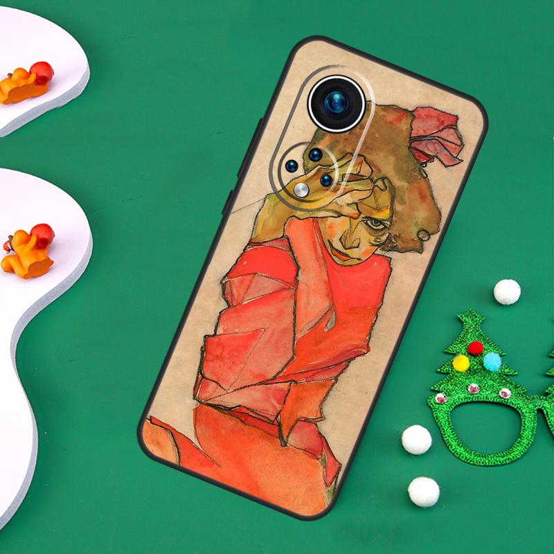 Чехол Egon Schiele для Honor Magic 7 Pro 6 5 50 70 90 200 Lite X9b X9a X8a X8b X7a X6a X8 X9 X9c