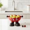 Cartoon Snack Fruit Plate Large Capacity Drain Basket Dopamine Tea Table Plate  Dining Table