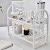Desk Organiser Bathroom Rack 2-layer Simple Design Space Saving Countertop Shelf Toiletry Stand for
