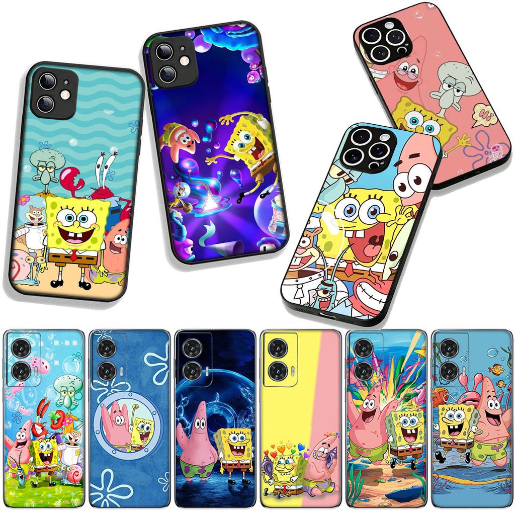 S-SpongeBobs s-SquarePant S-Sponges Bobs Case for Samsung Galaxy A25 A37 A57 A12 A14 A50 A51 A70 A71 A72 A21S A04 Note 20 9 8 10