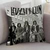 Rock Band Led Zeppelin Cute Cartoon L Game Cushion Cover Pillowcase Upholstery Sofa Throw Pillow Home Decor Pillowcas