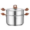 Sule Утолщенная Двухслойная Пароварка и Суповая Кастрюля из Нержавеющей Стали 316