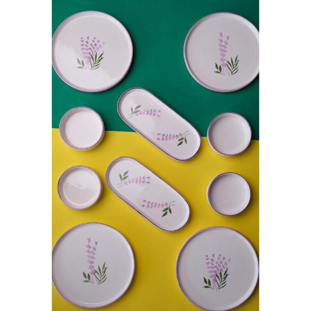 Handmade Lavender Breakfast Set 10 Pieces For 4 People