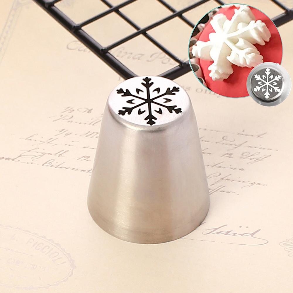 Russian Tulip Icing Piping Nozzles Christmas Stainless Steel Icecream Bakery Tips Pastry Bag Cupcake Cake Decorating Tools Molds