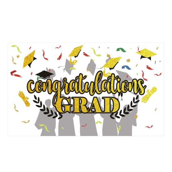 Украшение для выпускного, хорошее универсальное очаровательное поздравление, баннер для выпускников, баннер для поздравлений, баннер для выпускной вечеринки, реквизит для фотосъемки, фоновый баннер