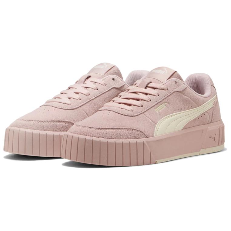 Puma Carina Mia SD Удобные Универсальные Прочные Низкие Кроссовки Женские кроссовки Розовый 402638-02