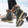 Autumn and Winter Velvet Thickened High-top Comfortable Snow Boots Women's Martin Boots Outdoor Non-slip Zipper Women's Shoes Cotton Shoes