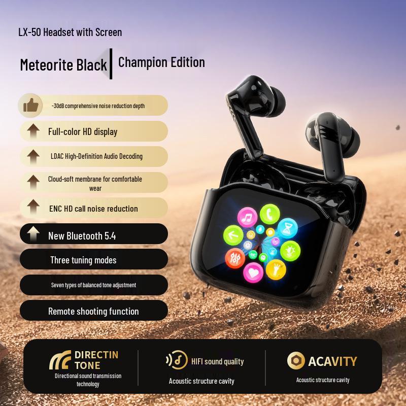 Cross-border AI Bluetooth Earbuds with Screen Touch, Wireless Noise-Canceling, High-Quality Sound, and Binaural Design