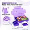 Large Capacity Bento Lunch Box Set with Leak-Proof Sealing Divided Fresh-Keeping Food Container with Fork Spoon for School Kids