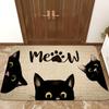 Cat's Sweet Home Pattern Mat Welcome Floor Decor Carpet Non-slip Easy To Clean Area Rug  Living Room Household Washable Doormats