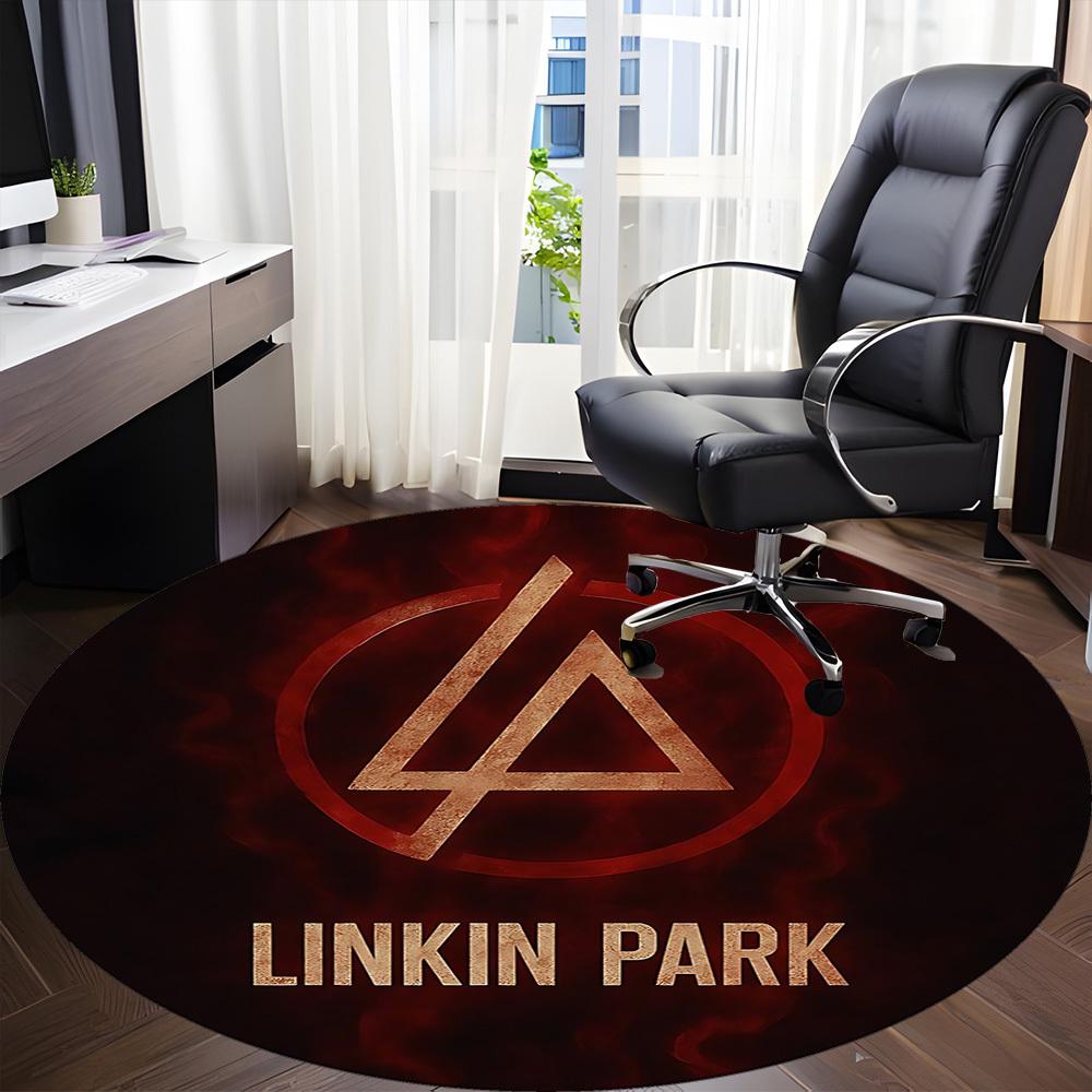 1 шт. Круглый ковер Linkin Park для офиса, под офисные стулья, спальни, гостиной, домашний декор a1016288