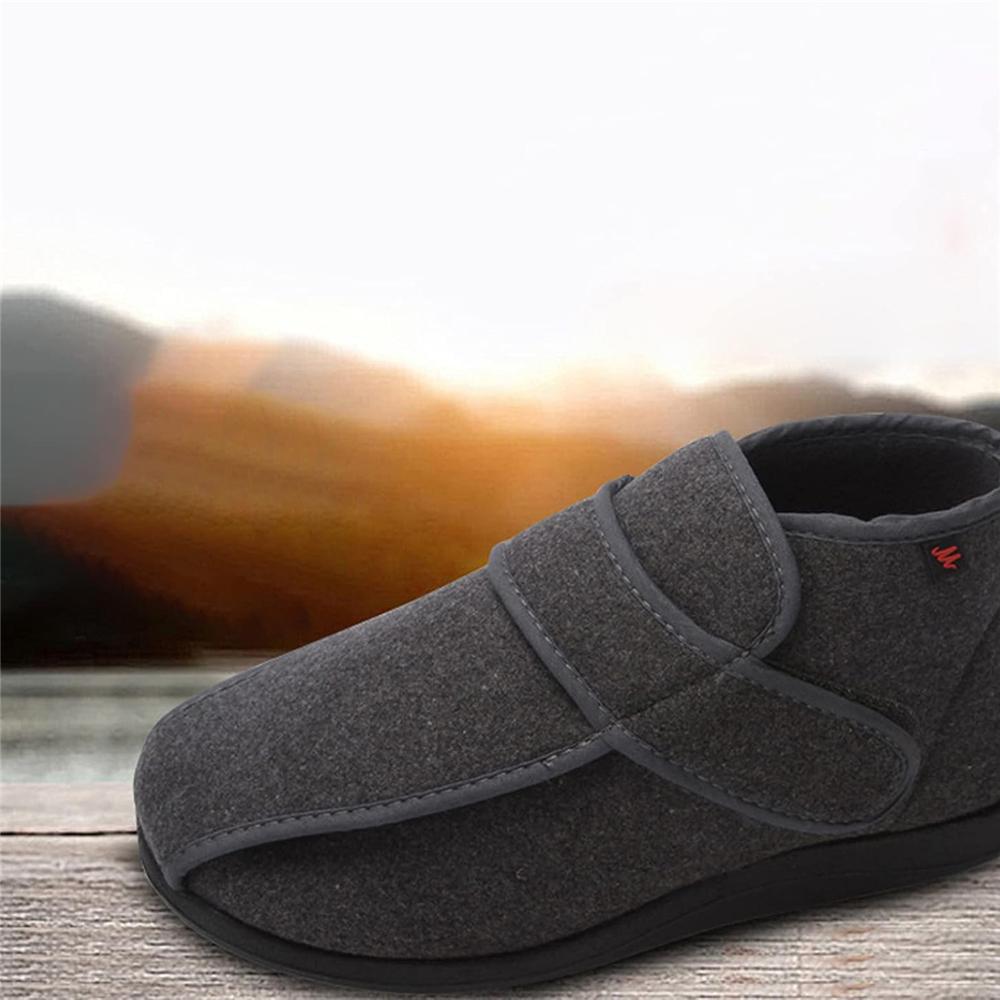 Домашняя обувь для диабетиков, коррекция стопы, утолщенная, широкая, удобная, для боли в пятке, регулируемая, легко надеваемая и снимаемая обувь для женщин и мужчин