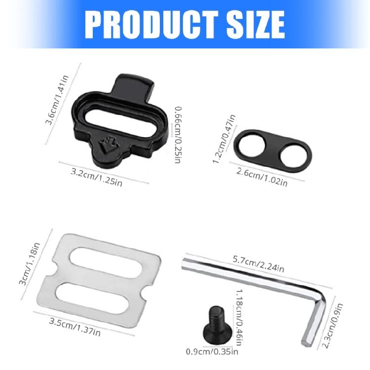 Mountain Bike Shoe Cleats Set Bicycles Lock Pedals Bike Clipless Pedals Durability Cycling Accessories