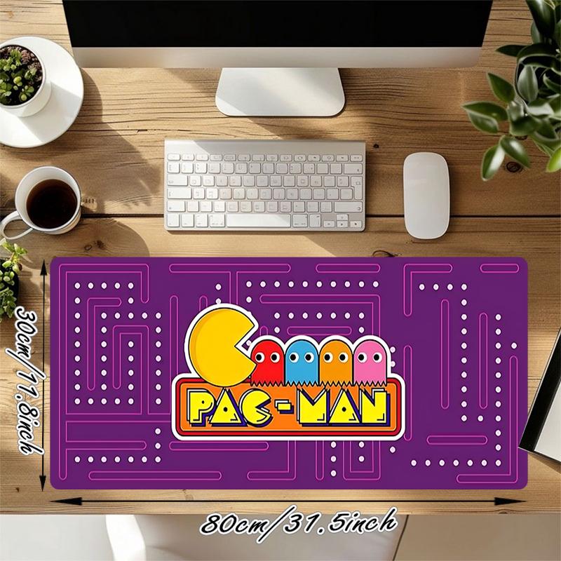 1Pc Pacman Adventure Gaming Mouse Pad Keyboard Desk Mat Non-slip Rubber Lock Edge Waterproof Computer Mousepad for Office Home Decor Y1572