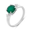 Серебряное кольцо с натуральным агатом 1.824ct, вес изделия 2,74 гр (2189787)