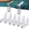 4Pcs Transparent Tablecloth Clips Anti-Slip Curtain Buckle Portable Tablecloth Holder